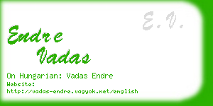 endre vadas business card